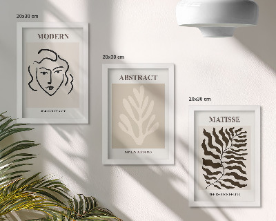 Komplet slik v okvirju Ilustracije obrazov in listov v grafičnih delih Henrija Matisseja