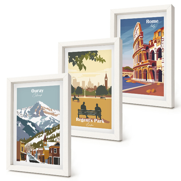Stenska galerija slik Gore v parku Ouray v Londonu Kolosej v Rimu