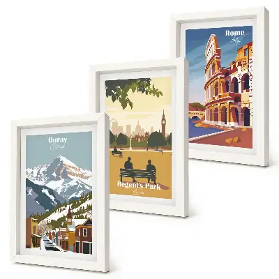 Stenska galerija slik gore v parku Ouray, London in Kolosej v Rimu