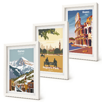 Stenska galerija slik Gore v parku Ouray v Londonu Kolosej v Rimu