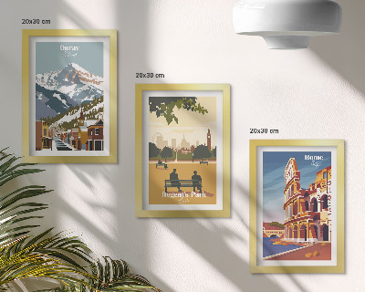 Stenska galerija slik Gore v parku Ouray v Londonu Kolosej v Rimu