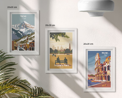Stenska galerija slik Gore v parku Ouray v Londonu Kolosej v Rimu