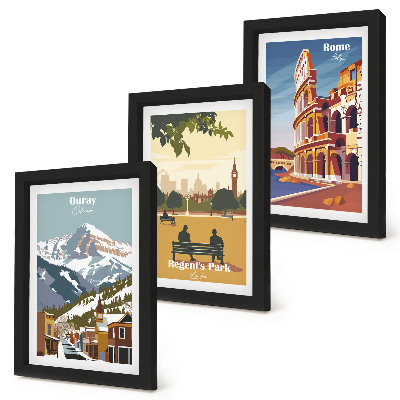 Stenska galerija slik Gore v parku Ouray v Londonu Kolosej v Rimu