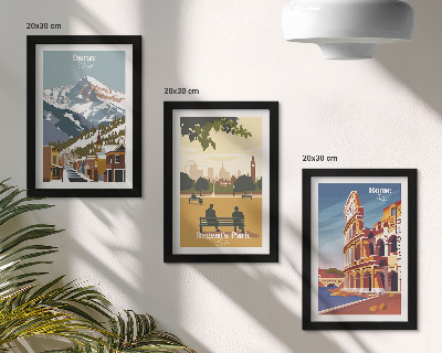 Stenska galerija slik Gore v parku Ouray v Londonu Kolosej v Rimu