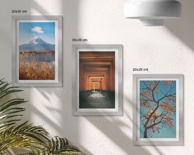 Stenska galerija slik Japonske pokrajine, narava in arhitektura Azije