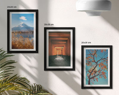 Stenska galerija slik Japonske pokrajine, narava in arhitektura Azije