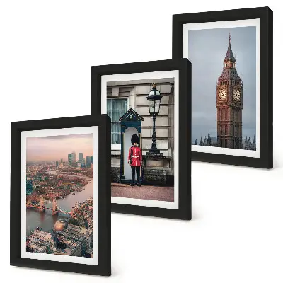 Stenska galerija slik pogled na London z mostom in uro Big Ben