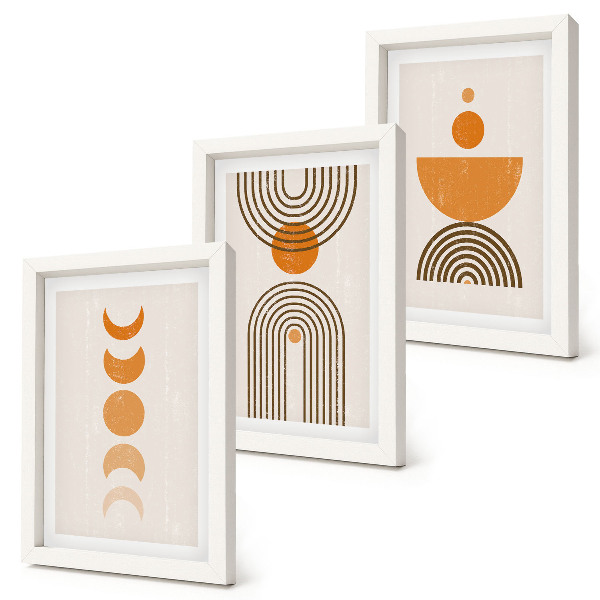 Stenska galerija slik Boho minimalističen dekorativni dizajn