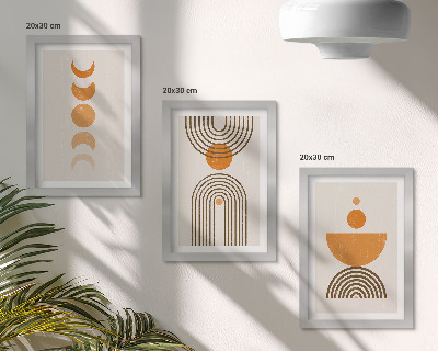 Stenska galerija slik Boho minimalističen dekorativni dizajn