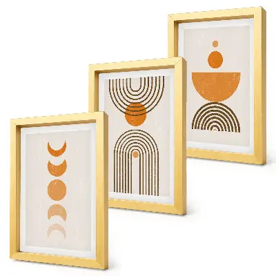 Stenska galerija slik boho minimalistični dekorativni dizajn