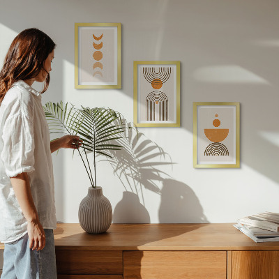 Stenska galerija slik Boho minimalističen dekorativni dizajn
