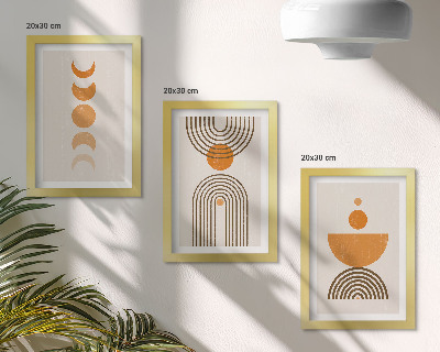 Stenska galerija slik Boho minimalističen dekorativni dizajn