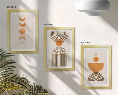 Stenska galerija slik boho minimalistični dekorativni dizajn