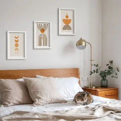Stenska galerija slik boho minimalistični dekorativni dizajn