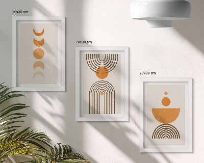 Stenska galerija slik Boho minimalističen dekorativni dizajn