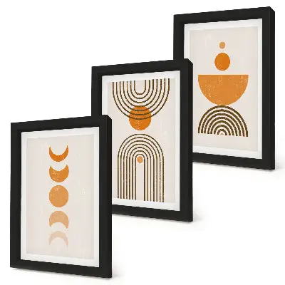 Stenska galerija slik boho minimalistični dekorativni dizajn