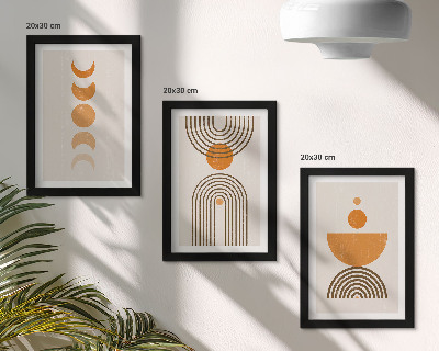 Stenska galerija slik Boho minimalističen dekorativni dizajn