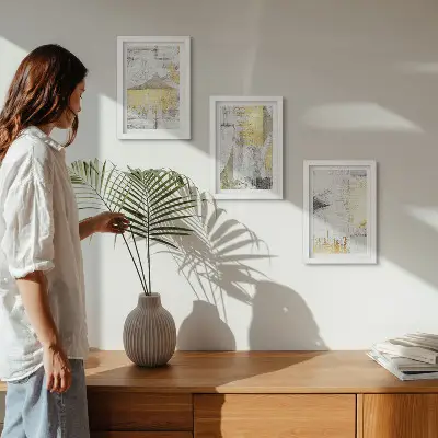 Stenska galerija slik abstraktni minimalistični modni vzorci