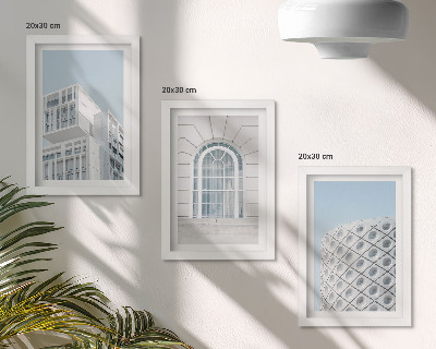 Stenska galerija slik Moderna arhitektura, minimalizem in geometrija