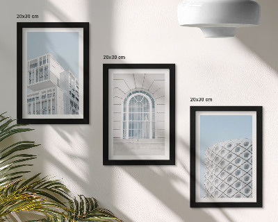 Stenska galerija slik Moderna arhitektura, minimalizem in geometrija
