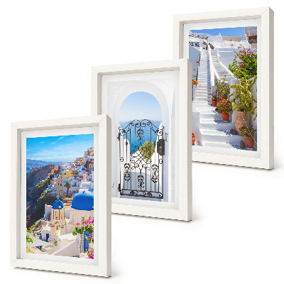 Stenska galerija slik Pogledi na Santorini, grška arhitektura Oie