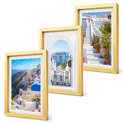 Stenska galerija slik Pogledi na Santorini, grška arhitektura Oie