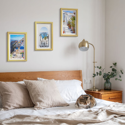 Stenska galerija slik Pogledi na Santorini, grška arhitektura Oie