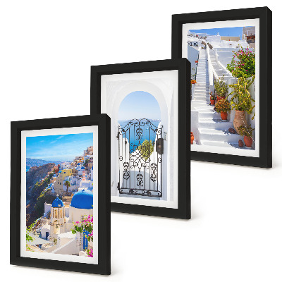 Stenska galerija slik Pogledi na Santorini, grška arhitektura Oie