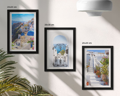 Stenska galerija slik Pogledi na Santorini, grška arhitektura Oie