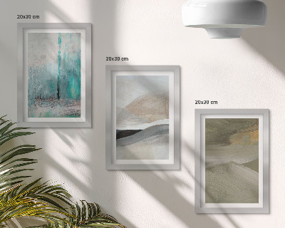 Stenska galerija slik Poslikane abstraktne minimalistične dekoracije