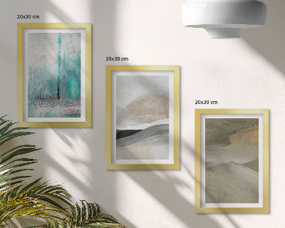 Stenska galerija slik Poslikane abstraktne minimalistične dekoracije
