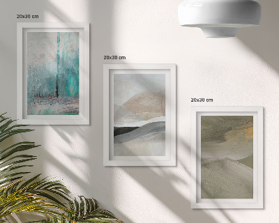 Stenska galerija slik Poslikane abstraktne minimalistične dekoracije