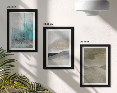 Stenska galerija slik Poslikane abstraktne minimalistične dekoracije