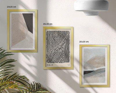 Stenska galerija slik Abstraktni vzorci v bež in sivih odtenkih