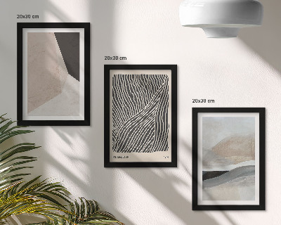 Stenska galerija slik Abstraktni vzorci v bež in sivih odtenkih