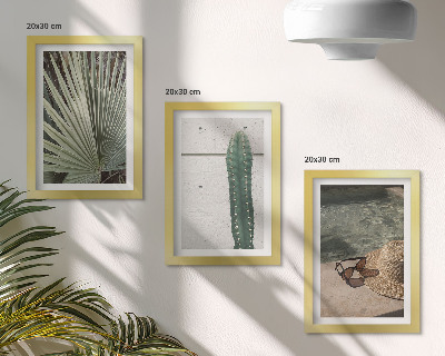 Stenska galerija slik Tropske rastline in dodatki za počitnice ob vodi