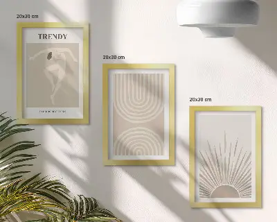 Stenska galerija slik pastelni plakati z modnimi boho abstrakcijami