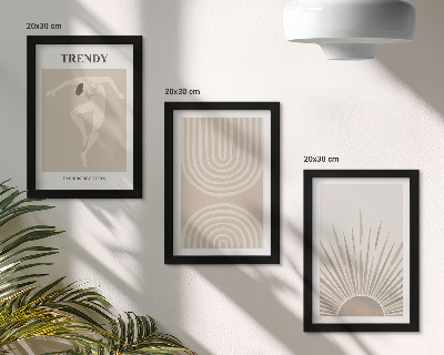 Stenska galerija slik Pastelni plakati, modne boho abstrakcije