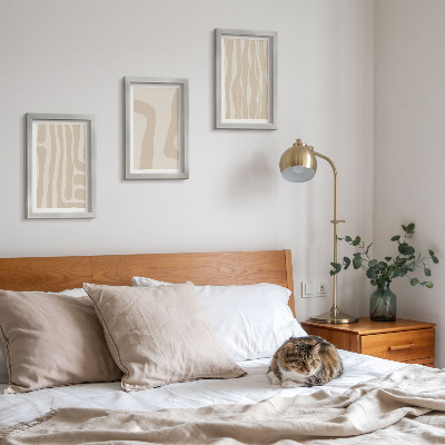Stenska galerija slik Abstraktni vzorci, minimalistične oblike, boho stil
