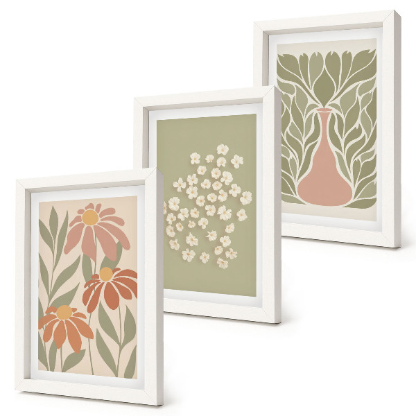 Stenska galerija slik Cvetlični motivi, minimalistični vzorci, boho stil