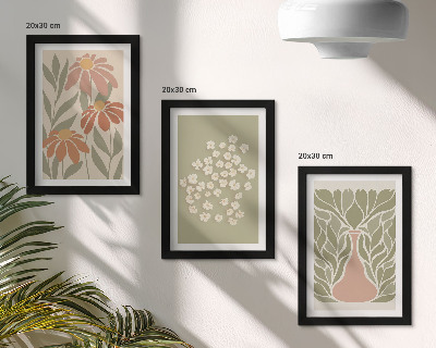Stenska galerija slik Cvetlični motivi, minimalistični vzorci, boho stil