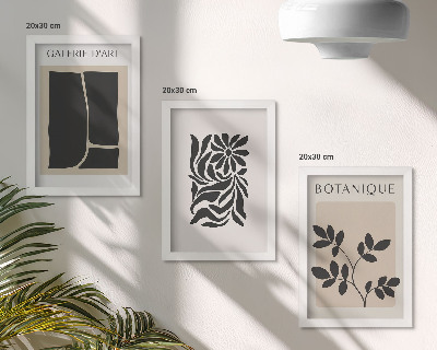 Stenska galerija slik Abstraktni rastlinski vzorci in geometrijske oblike