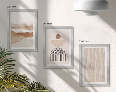 Stenska galerija slik Abstraktna pokrajina, naravne oblike in geometrija