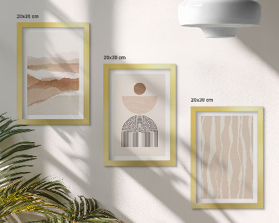 Stenska galerija slik Abstraktna pokrajina, naravne oblike in geometrija