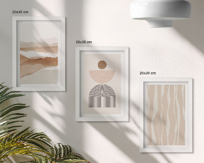 Stenska galerija slik Abstraktna pokrajina, naravne oblike in geometrija