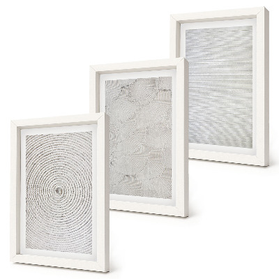 Set 3 slik v okvirju Geometrijski kartonski moderni vzorci