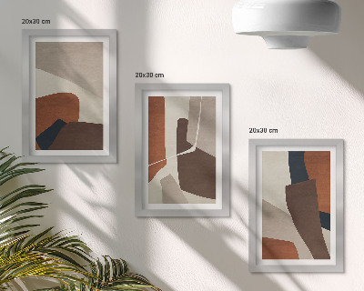 Stenska galerija slik Abstrakcija strukturnih oblik v modernem slogu
