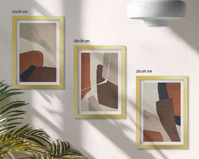 Stenska galerija slik Abstrakcija strukturnih oblik v modernem slogu