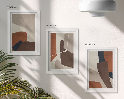 Stenska galerija slik Abstrakcija strukturnih oblik v modernem slogu