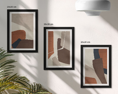 Stenska galerija slik Abstrakcija strukturnih oblik v modernem slogu